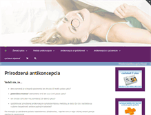 Tablet Screenshot of antikoncepcia-cyclotest.sk